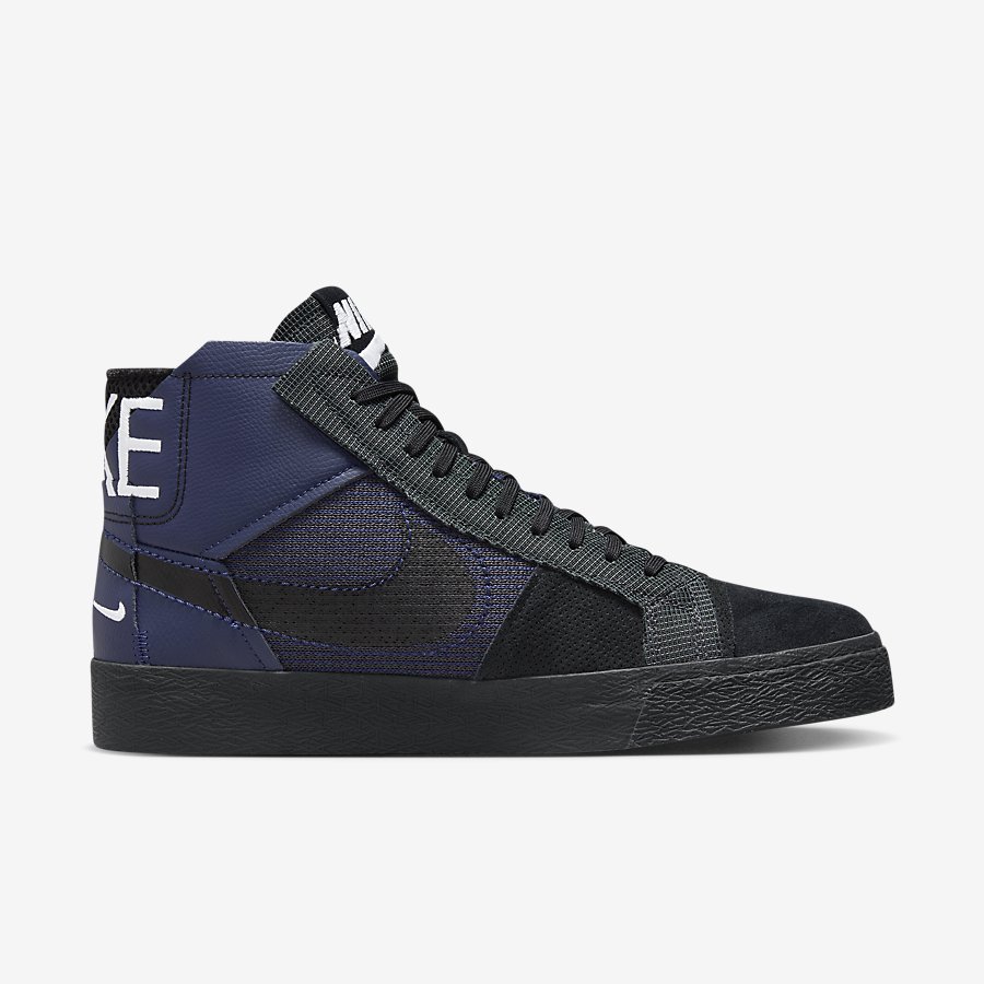 Giày Nike SB Zoom Blazer Mid Premium Nữ Xanh Đen 